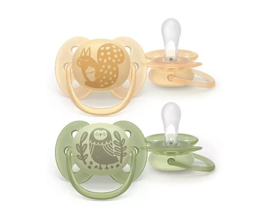 Пустышка Philips AVENT Ultra Soft 6-18 місяців 2 шт, жовто-зелена (SCF091/46) Пустышка Philips AVENT Ultra Soft 6-18 місяців 2 шт, жовто-зелена (SCF091/46)