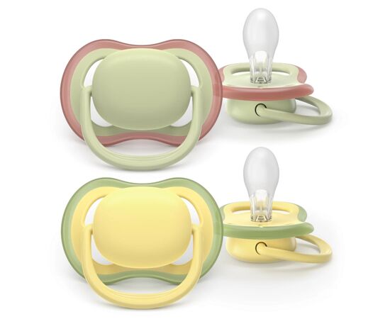 Пустышка Philips AVENT Ultra Air 18+ міс 2 шт жовто-зелена (SCF349/50) Пустышка Philips AVENT Ultra Air 18+ міс 2 шт жовто-зелена (SCF349/50)