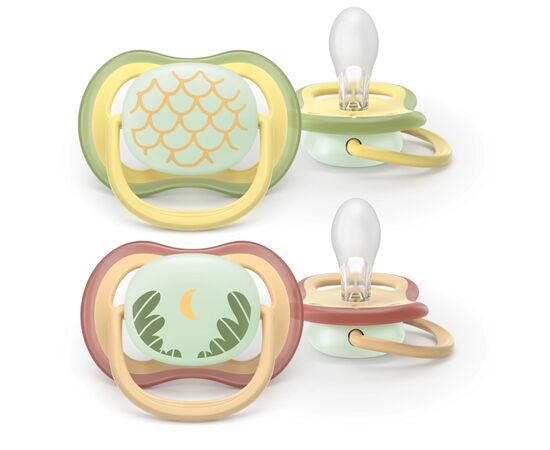 Пустышка Philips AVENT Ultra Air Нічна 0-6 місяців 2 шт (SCF376/27) Пустышка Philips AVENT Ultra Air Нічна 0-6 місяців 2 шт (SCF376/27)