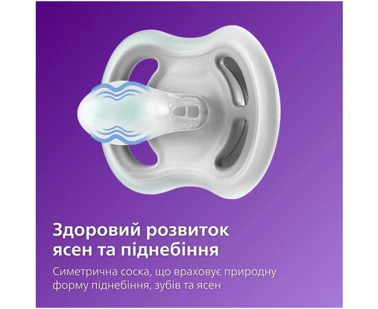 Пустышка Philips AVENT Ultra Air 6-18 міс 2 шт (SCF085/20), изображение 6 Пустышка Philips AVENT Ultra Air 6-18 міс 2 шт (SCF085/20), изображение 6