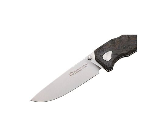 Нож Maserin Pulse, Magnacut, fat carbon чорно-помаранчевий (630/FCA), изображение 3 Нож Maserin Pulse, Magnacut, fat carbon чорно-помаранчевий (630/FCA), изображение 3