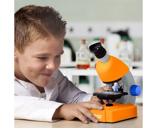 Микроскоп Bresser Junior 40x-640x Orange Base (926812), изображение 4 Микроскоп Bresser Junior 40x-640x Orange Base (926812), изображение 4