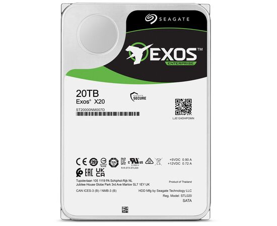 Жесткий диск SAS 3.5" 20TB Seagate (ST20000NM007H), изображение 2 Жесткий диск SAS 3.5" 20TB Seagate (ST20000NM007H), изображение 2