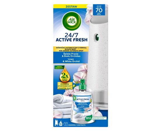 Освежитель воздуха Air Wick Active Fresh Автоматический Утренняя свежесть и цветы орхидеи 228 мл (5908252018284) Освежитель воздуха Air Wick Active Fresh Автоматический Утренняя свежесть и цветы орхидеи 228 мл (5908252018284)