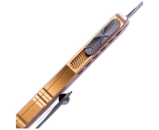 Ніж Microtech Cypher II D/E OTF, чорний клинок, руків'я tan (1242-1TA), зображення 3 Ніж Microtech Cypher II D/E OTF, чорний клинок, руків'я tan (1242-1TA), зображення 3