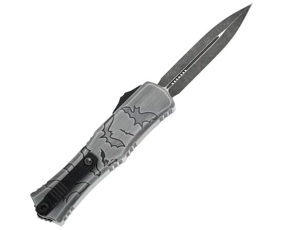Ніж Microtech Hera II Mini D/E OTF, Signature Brushed Metal Bats (1702M-1BMHWBAS), зображення 2 Ніж Microtech Hera II Mini D/E OTF, Signature Brushed Metal Bats (1702M-1BMHWBAS), зображення 2