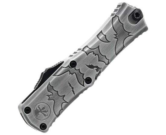 Ніж Microtech Hera II Mini D/E OTF, Signature Brushed Metal Bats (1702M-1BMHWBAS), зображення 3 Ніж Microtech Hera II Mini D/E OTF, Signature Brushed Metal Bats (1702M-1BMHWBAS), зображення 3