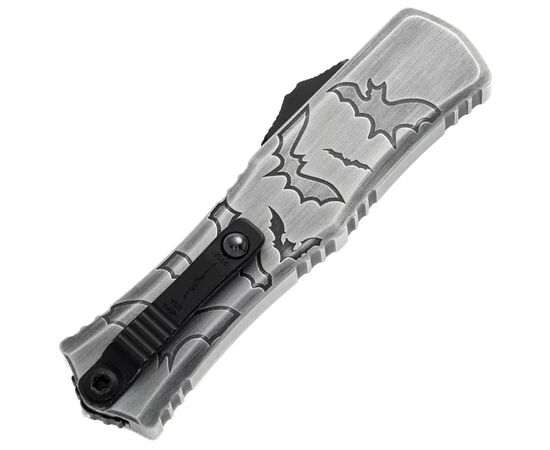 Ніж Microtech Hera II Mini D/E OTF, Signature Brushed Metal Bats (1702M-1BMHWBAS), зображення 4 Ніж Microtech Hera II Mini D/E OTF, Signature Brushed Metal Bats (1702M-1BMHWBAS), зображення 4