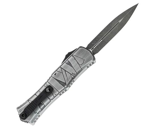 Ніж Microtech Hera II Mini D/E OTF, Signature Brushed Metal Mummy (1702M-1BMHWMYS), зображення 2 Ніж Microtech Hera II Mini D/E OTF, Signature Brushed Metal Mummy (1702M-1BMHWMYS), зображення 2