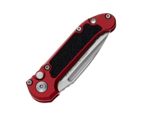 Ніж Microtech L.U.D.T S/E Gen III., stonewash клинок, червоне руків'я (1135-10RD), зображення 3 Ніж Microtech L.U.D.T S/E Gen III., stonewash клинок, червоне руків'я (1135-10RD), зображення 3