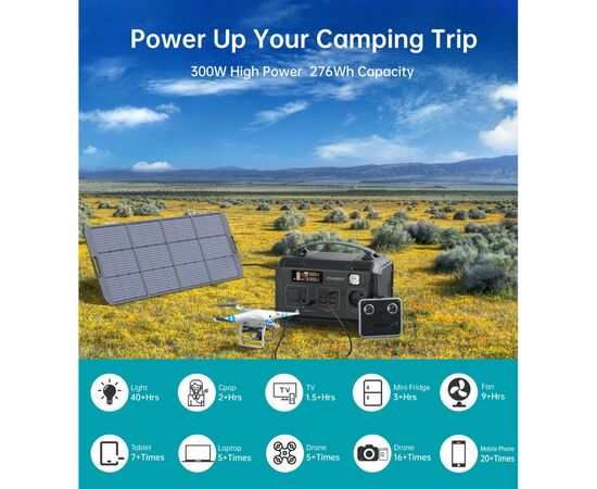 Зарядна станція Choetech BS002-V2 300W (BS002-V2), зображення 8 Зарядна станція Choetech BS002-V2 300W (BS002-V2), зображення 8