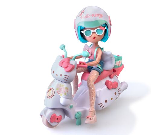 Лялька 4SF Manga Dolls Hello Kitty Красуня Пінк на скутері (HKTF3000), зображення 4 Лялька 4SF Manga Dolls Hello Kitty Красуня Пінк на скутері (HKTF3000), зображення 4