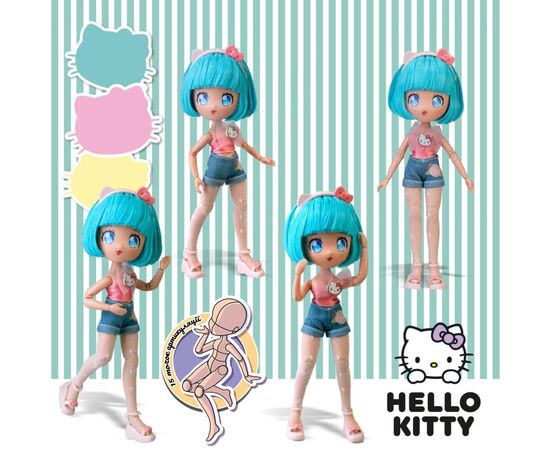 Лялька 4SF Manga Dolls Hello Kitty Красуня Пінк на скутері (HKTF3000), зображення 6 Лялька 4SF Manga Dolls Hello Kitty Красуня Пінк на скутері (HKTF3000), зображення 6