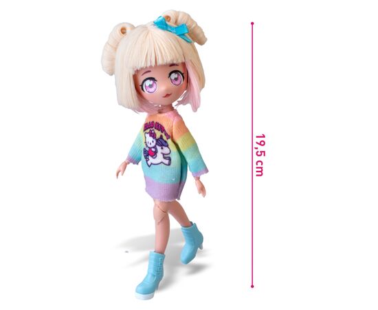 Лялька 4SF Manga Dolls Hello Kitty Стильна Цукерочка-єдиноріг (HKTF2000), зображення 3 Лялька 4SF Manga Dolls Hello Kitty Стильна Цукерочка-єдиноріг (HKTF2000), зображення 3