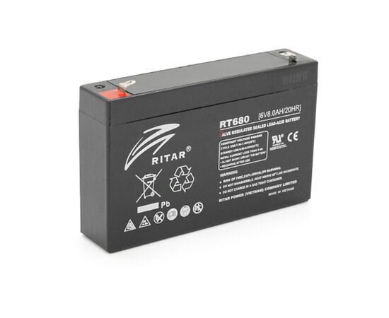 Батарея к ИБП Ritar AGM RT680, 6V-8Ah (RT680) Батарея к ИБП Ritar AGM RT680, 6V-8Ah (RT680)