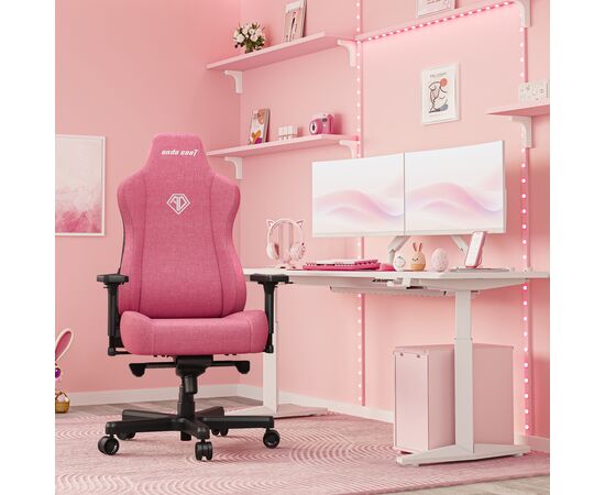 Кресло игровое Anda Seat Kaiser 3E Fabric XL Pink (AD23YC-XL-09-P-CF-P01), изображение 9 Кресло игровое Anda Seat Kaiser 3E Fabric XL Pink (AD23YC-XL-09-P-CF-P01), изображение 9