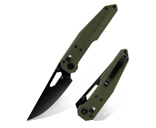 Нож Hightron Sharplyn,14C28N, G10, зелений, чорний клинок (HK01GRN) Нож Hightron Sharplyn,14C28N, G10, зелений, чорний клинок (HK01GRN)