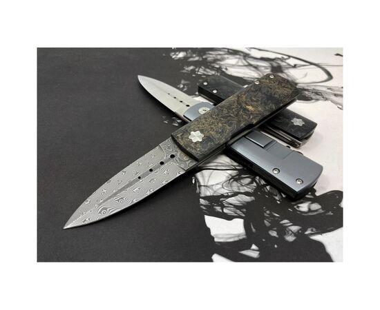 Нож Maserin Daga, Elmax, fat carbon, золотистий (372/G), изображение 10 Нож Maserin Daga, Elmax, fat carbon, золотистий (372/G), изображение 10