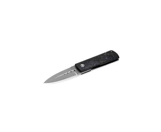 Нож Maserin Daga, Elmax, fat carbon, чорний (372/N) Нож Maserin Daga, Elmax, fat carbon, чорний (372/N)