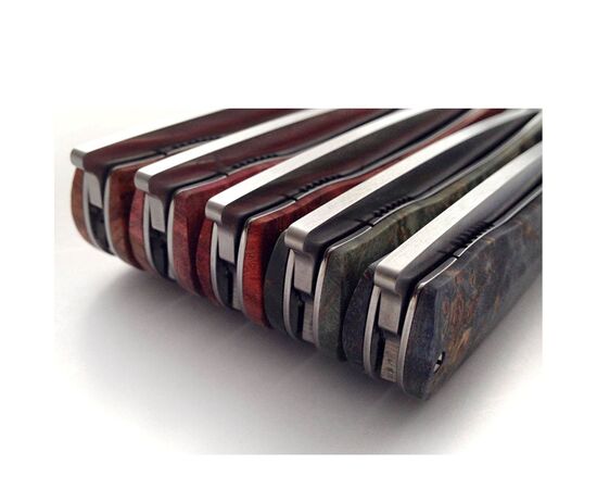 Нож Maserin Gourmet, дамаск, fat carbon, зелений (380/DV), изображение 7 Нож Maserin Gourmet, дамаск, fat carbon, зелений (380/DV), изображение 7