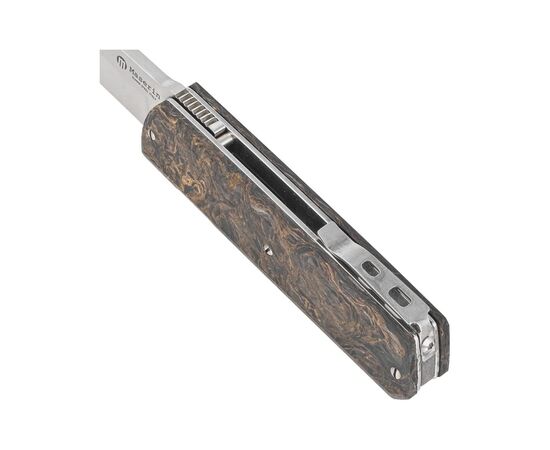 Нож Maserin Silver, Elmax, fat carbon, чорно-золотистий (410/G), изображение 4 Нож Maserin Silver, Elmax, fat carbon, чорно-золотистий (410/G), изображение 4