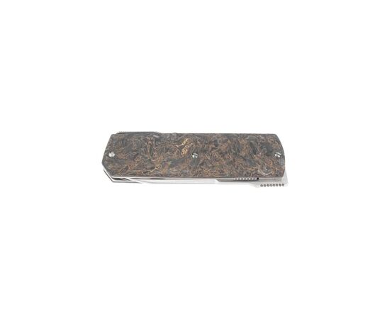 Нож Maserin Silver, Elmax, fat carbon, чорно-золотистий (410/G), изображение 6 Нож Maserin Silver, Elmax, fat carbon, чорно-золотистий (410/G), изображение 6