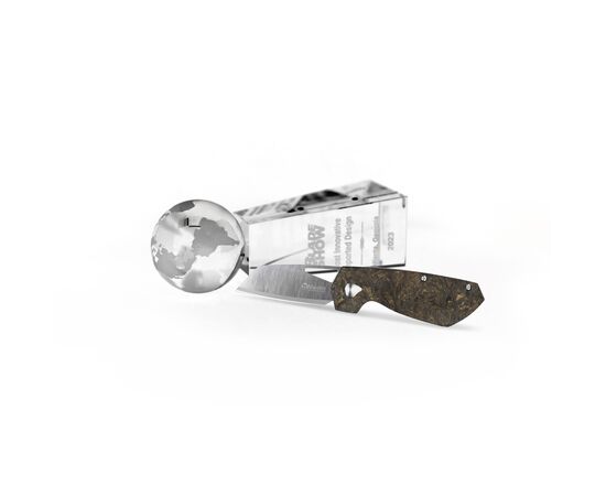 Нож Maserin W1 Tungsteno, карбід вольфрама, fat carbon, чорно-зол (373/WTG), изображение 8 Нож Maserin W1 Tungsteno, карбід вольфрама, fat carbon, чорно-зол (373/WTG), изображение 8