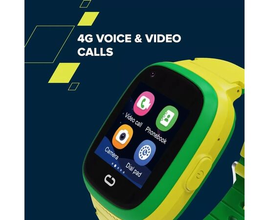 Смарт-часы Canyon Sunny KW-48 Video 4G GPS Games Music Yellow/Green (CNE-KW48YG), изображение 10 Смарт-часы Canyon Sunny KW-48 Video 4G GPS Games Music Yellow/Green (CNE-KW48YG), изображение 10