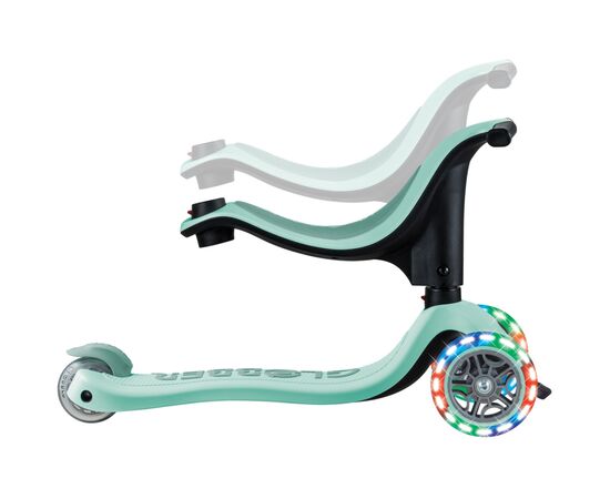 Самокат Globber Up Sporty 360 колеса з підсвіткою Мятно-фісташковий (456-706), изображение 4 Самокат Globber Up Sporty 360 колеса з підсвіткою Мятно-фісташковий (456-706), изображение 4
