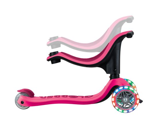 Самокат Globber Go Up Sporty 360 колеса з підсвіткою Фуксія (456-610), изображение 4 Самокат Globber Go Up Sporty 360 колеса з підсвіткою Фуксія (456-610), изображение 4