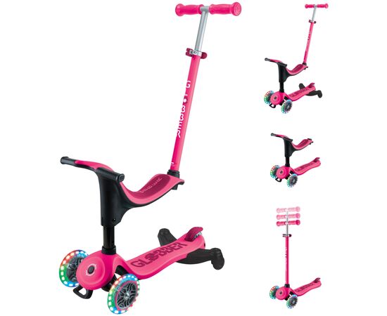 Самокат Globber Go Up Sporty 360 колеса з підсвіткою Фуксія (456-610), изображение 7 Самокат Globber Go Up Sporty 360 колеса з підсвіткою Фуксія (456-610), изображение 7