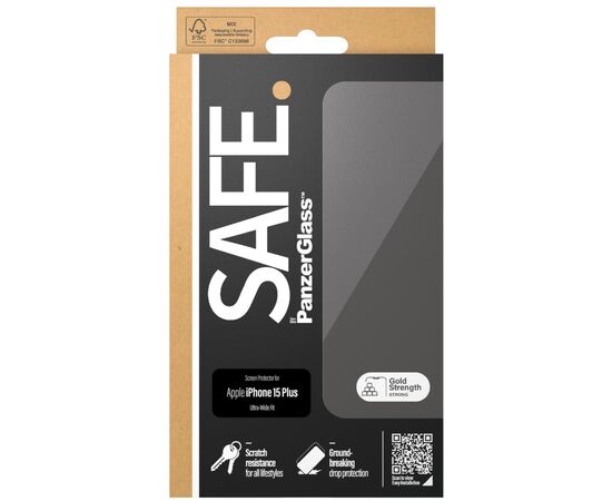 Стекло защитное PANZERGLASS iPhone 15 Plus (PG_SAFE95536), изображение 3 Стекло защитное PANZERGLASS iPhone 15 Plus (PG_SAFE95536), изображение 3