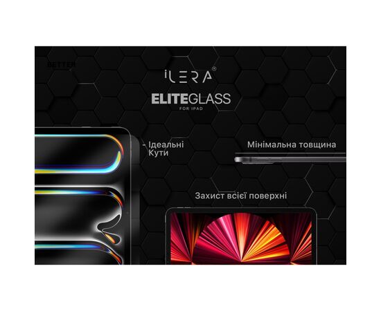 Стекло защитное iLera Infinity Clear Glass iPad Air 13 (ILIPG07), изображение 3 Стекло защитное iLera Infinity Clear Glass iPad Air 13 (ILIPG07), изображение 3