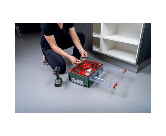 Шуруповерт Metabo BS 18 Set, 18V. 2х2Ah, 24·48Нм, 0-450·0-1600об/мин, 1.3кг (602207710), изображение 5 Шуруповерт Metabo BS 18 Set, 18V. 2х2Ah, 24·48Нм, 0-450·0-1600об/мин, 1.3кг (602207710), изображение 5