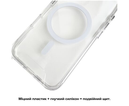 Чехол для мобильного телефона BeCover Space Case MagSafe Apple iPhone 16e Transparent (713884), изображение 4