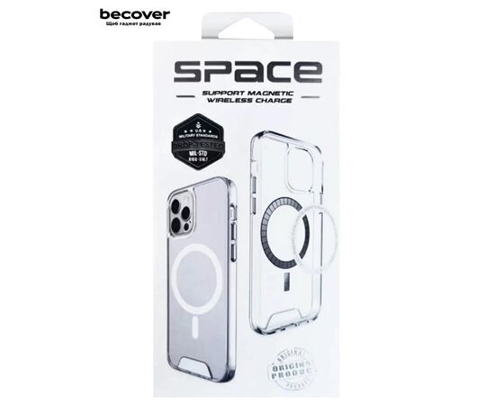 Чехол для мобильного телефона BeCover Space Case MagSafe Apple iPhone 16e Transparent (713884), изображение 6