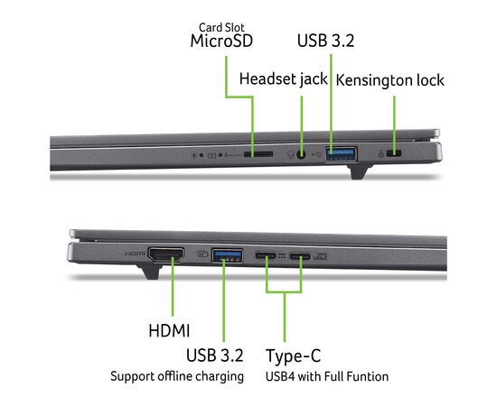 Ноутбук Acer Aspire 16 A16-61M (NX.JS3EU.003), изображение 10 Ноутбук Acer Aspire 16 A16-61M (NX.JS3EU.003), изображение 10