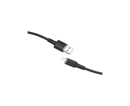 Дата кабель USB 2.0 AM to Lightning 1.2m 2.4A silicone C2-02 black Acefast (AFC2-02B), изображение 2 Дата кабель USB 2.0 AM to Lightning 1.2m 2.4A silicone C2-02 black Acefast (AFC2-02B), изображение 2
