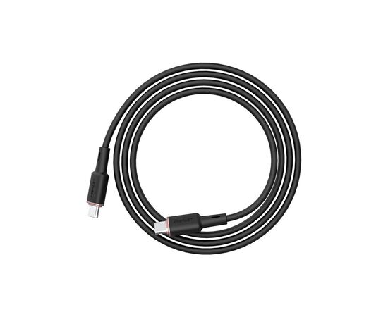 Дата кабель USB-C to USB-C 1.2m 3A 60W silicone C2-03 black Acefast (6974316280729), изображение 4 Дата кабель USB-C to USB-C 1.2m 3A 60W silicone C2-03 black Acefast (6974316280729), изображение 4