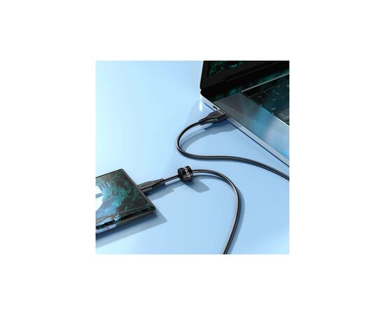 Дата кабель USB 2.0 AM to Micro 5P 1.2m 2.4A TPE C3-09 black Acefast (6974316280880), изображение 4 Дата кабель USB 2.0 AM to Micro 5P 1.2m 2.4A TPE C3-09 black Acefast (6974316280880), изображение 4