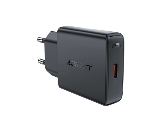 Зарядное устройство Acefast A65 USB-C PD20W GaN ultra-thin Black (6974316282686) Зарядное устройство Acefast A65 USB-C PD20W GaN ultra-thin Black (6974316282686)