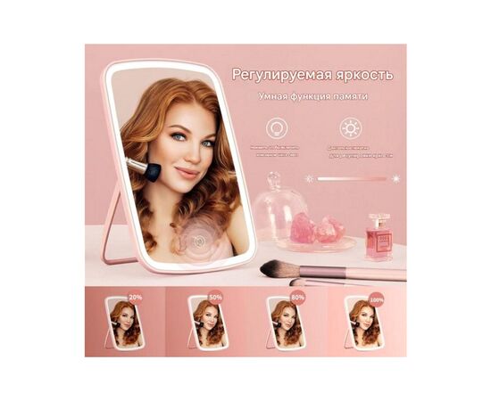 Зеркало Xiaomi LED Makeup Mirror Pink (NV505 Pink), изображение 4 Зеркало Xiaomi LED Makeup Mirror Pink (NV505 Pink), изображение 4