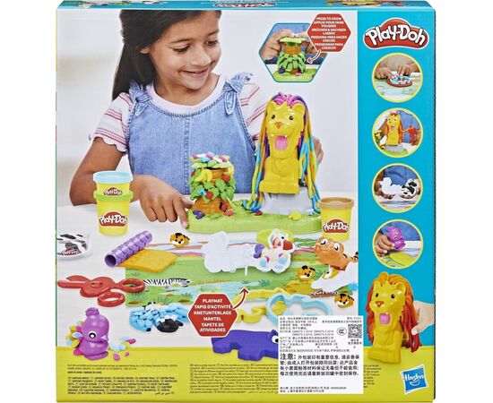 Набор для творчества Hasbro Play-Doh Лев та друзі (F7221), изображение 3 Набор для творчества Hasbro Play-Doh Лев та друзі (F7221), изображение 3