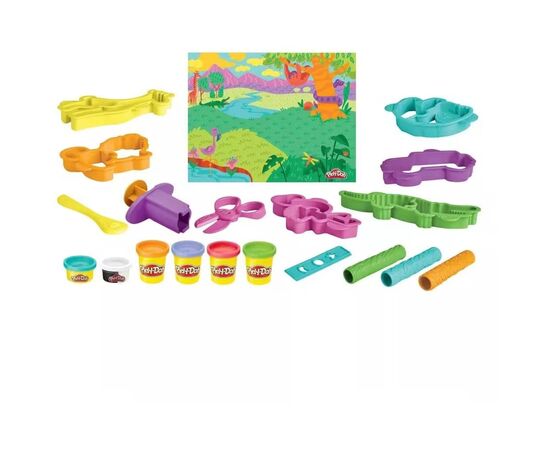 Набор для творчества Hasbro Play-Doh Сафарі (F7213), изображение 2 Набор для творчества Hasbro Play-Doh Сафарі (F7213), изображение 2
