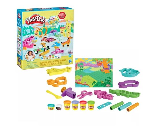 Набор для творчества Hasbro Play-Doh Сафарі (F7213), изображение 3 Набор для творчества Hasbro Play-Doh Сафарі (F7213), изображение 3
