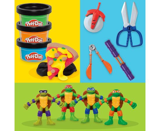 Набор для творчества Hasbro Play-Doh Черепашки-ніндзя Ковабунга (G0556), изображение 6 Набор для творчества Hasbro Play-Doh Черепашки-ніндзя Ковабунга (G0556), изображение 6