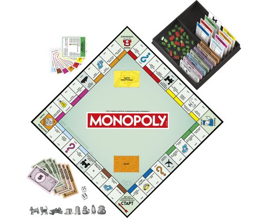 Настольная игра Hasbro Gaming Монополия классическая обновлена (G0009), изображение 3 Настольная игра Hasbro Gaming Монополия классическая обновлена (G0009), изображение 3
