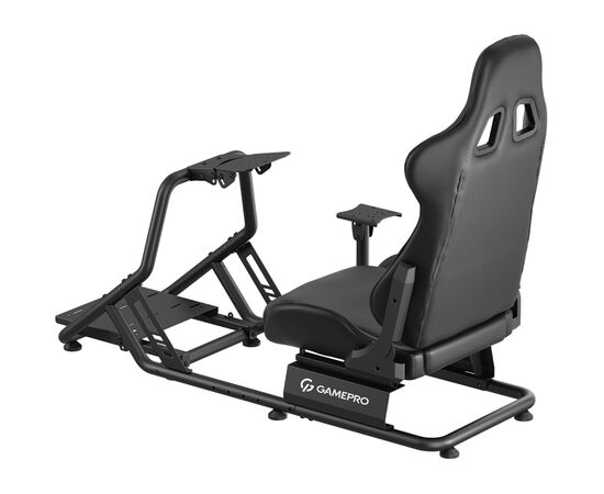 Кресло игровое GamePro RS100 із кріпленням для керма, педалей та коробки передач Black (RS100), изображение 2 Кресло игровое GamePro RS100 із кріпленням для керма, педалей та коробки передач Black (RS100), изображение 2
