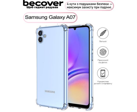 Чехол для мобильного телефона BeCover Anti-Shock Samsung Galaxy A07 SM-A075 Clear (713687)