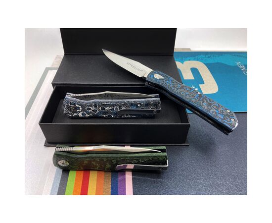 Нож Maserin Power, Magnacut, fat carbon arctic blue (502/BM), изображение 6 Нож Maserin Power, Magnacut, fat carbon arctic blue (502/BM), изображение 6